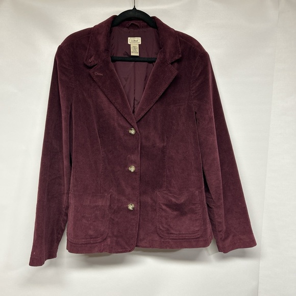 L.L. Bean Jackets & Blazers - L.L. Bean Women's Velvet Maroon Blazer